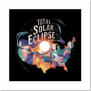 total solar eclipse 2024 Posters and Art
